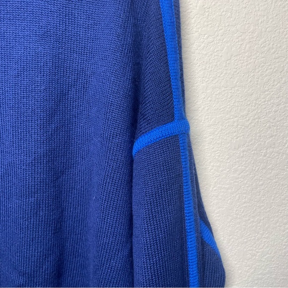 NWT G/Fore | MERINO WOOL CONTRAST STRIPE TURTLENECK SWEATER space - Picture 9 of 13